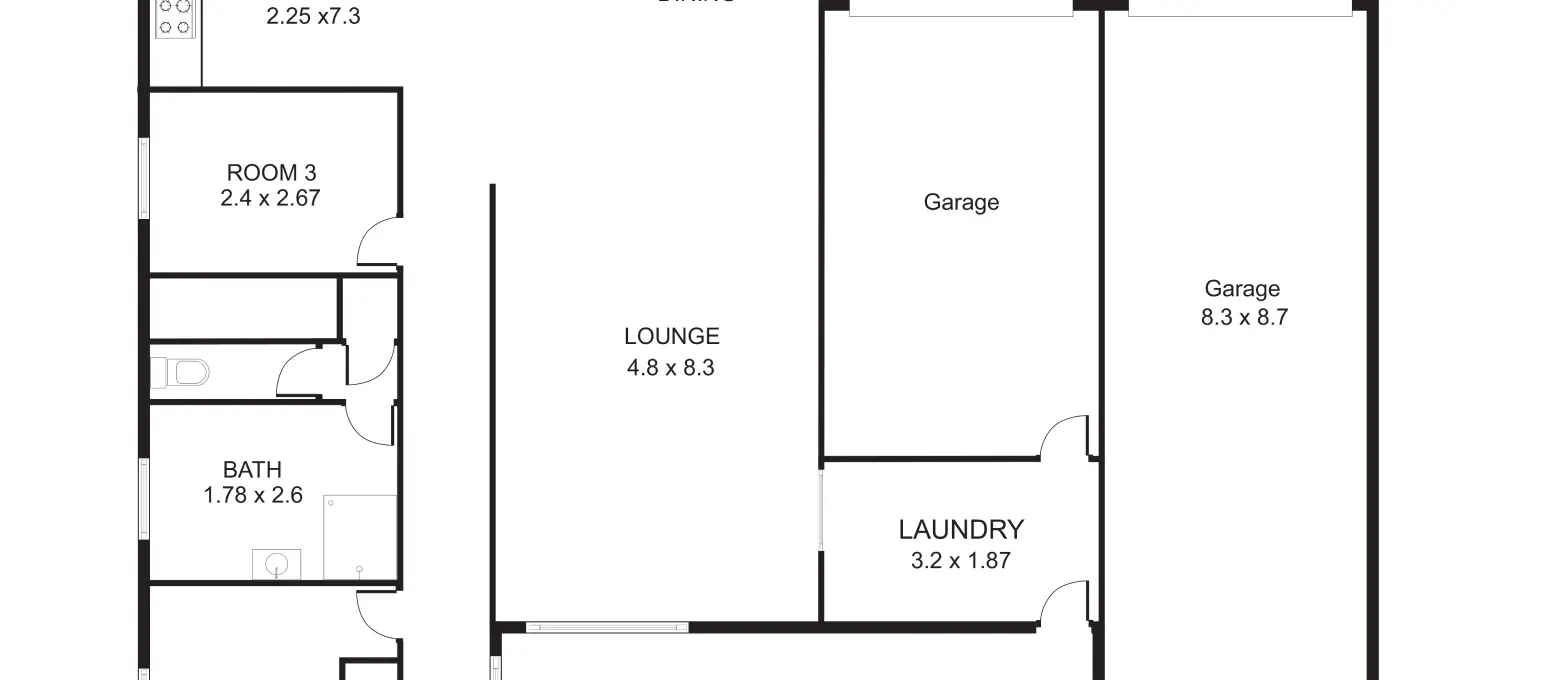 Before 2D & 3D Floor Plan Conversion Services 